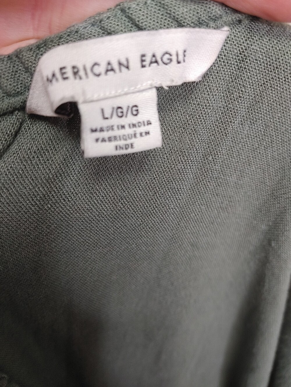 AEO Green One Shoulder Sleeveless Belted Jumpsuit L - Picture 7 of 10